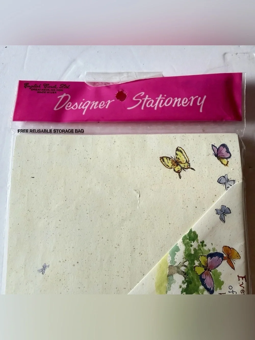 Vintage English Cards Ltd Every Moment Stationary Sealed 30 Sheets 15 Envelopes.
